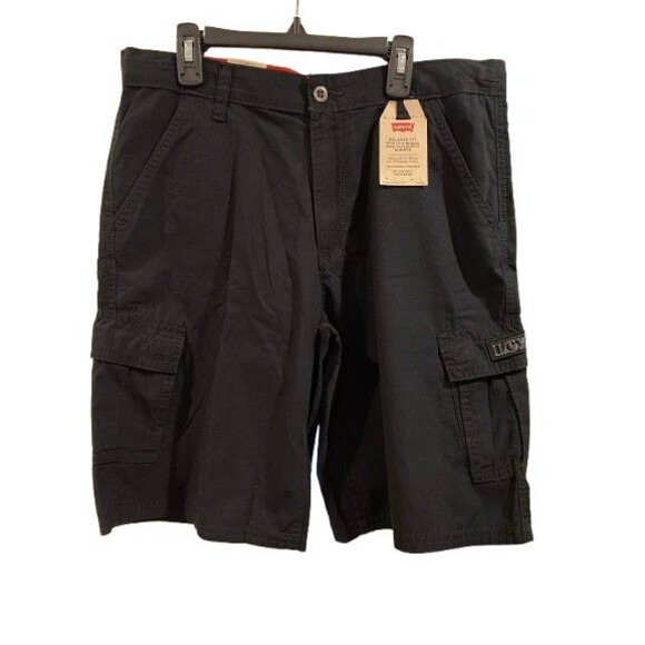 Levi's Other - Boy's size 16 H Shorts Levi's Relaxed Fit Cargo Black Adjustable Wait NWT